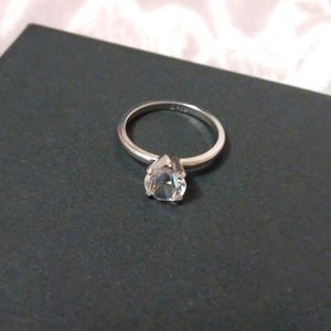 Stamped simple diamond Ring size 7.5 8
